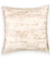 Donna Karan Home Brush Stroke Decorative Pillow, 18" X 18" In Neutral