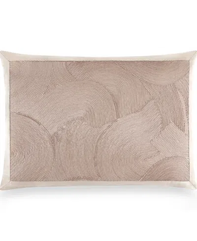 Donna Karan Home Cord Swirl Decorative Pillow, 14" X 20"