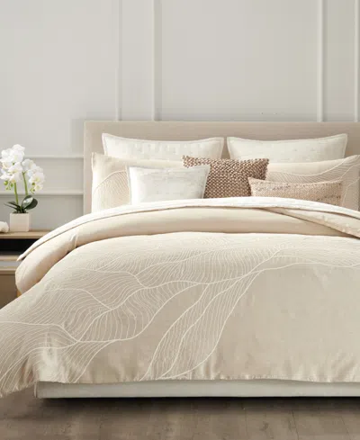 Donna Karan Home Dune Embroidered Duvet Cover, King