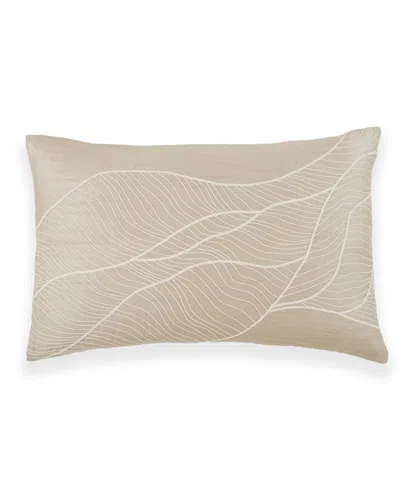 Donna Karan Home Dune Embroidered Sham, Standard In Brown