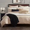 Donna Karan Home Elements Raw Silk Blend Duvet Cover, Full Queen In Neutral