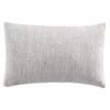Donna Karan Home Embroidered Block Decorative Pillow, 11 X 22 In Linen