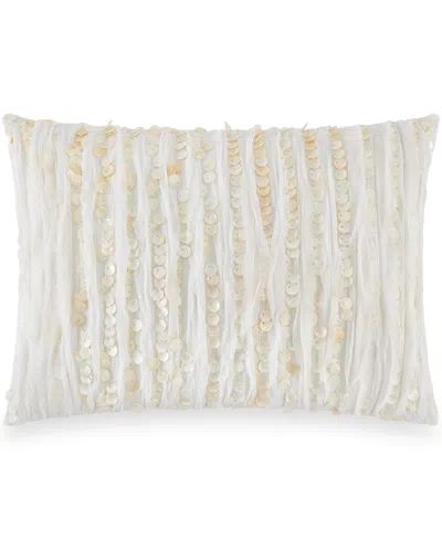 Donna Karan Home Flutter Decorative Pillow, 14" X 20"