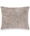 Donna Karan Home Foil Printed And Textured Decorative Pillow, 16" X 20"