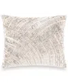 Donna Karan Home Foil Printed And Textured Decorative Pillow, 16" X 20"