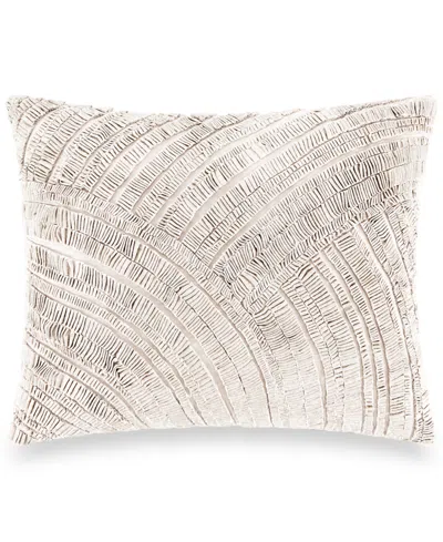 Donna Karan Home Foil Printed And Textured Decorative Pillow, 16" X 20"