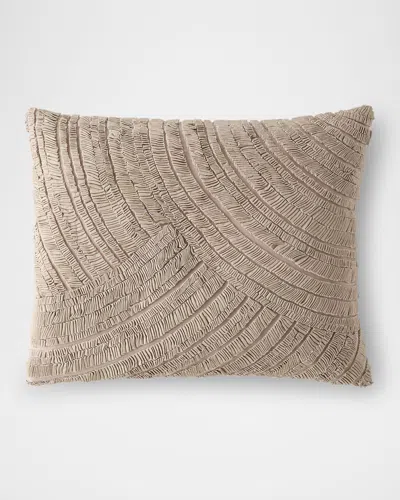 Donna Karan Home Foil Printed And Textured Decorative Pillow, 16" X 20"