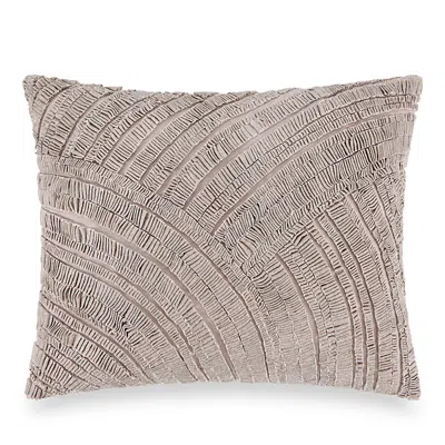 Donna Karan Home Foil Printed & Textured Decorative Pillow, 16 X 20 In Neutral