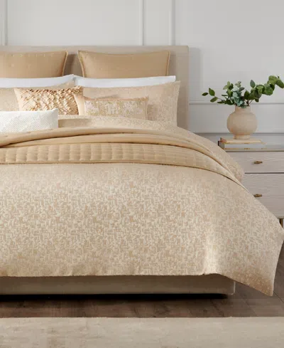 Donna Karan Home Fragment Woven Duvet Cover, Queen
