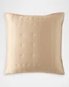 Donna Karan Home Hammered Silk Euro Sham In Gold