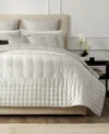Donna Karan Home Hammered Silk Quilt, King In Platinum