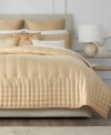 Donna Karan Home Hammered Silk Quilts In Platinum