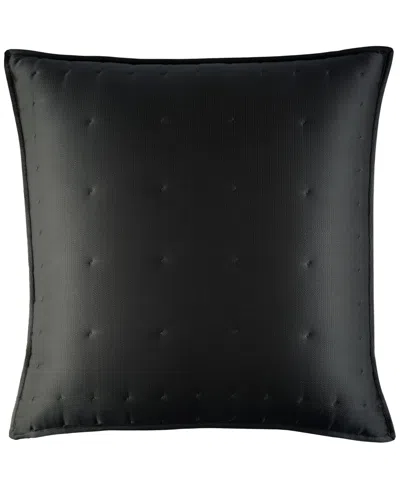 Donna Karan Home Hammered Silk Sham, European In Black