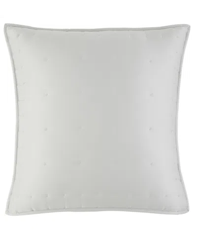 Donna Karan Home Hammered Silk Sham, European In Silver