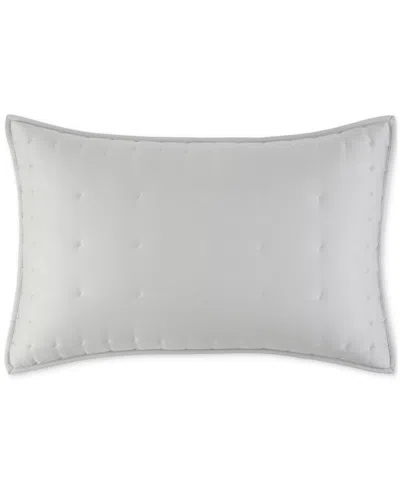 Donna Karan Home Hammered Silk Sham, Standard In Platinum