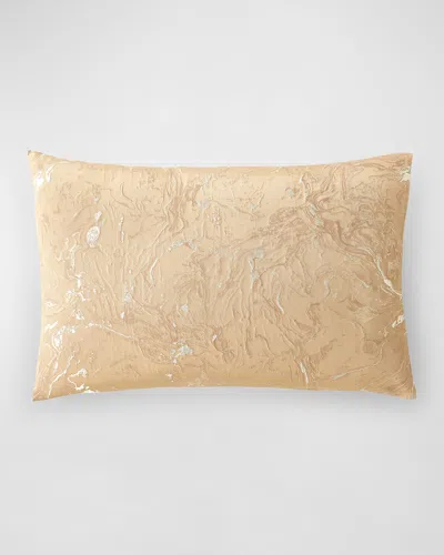 Donna Karan Home Liquid Marble King Sham In Gold