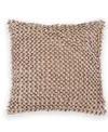 Donna Karan Home Loop Decorative Pillow, 18" X 18" In Gray