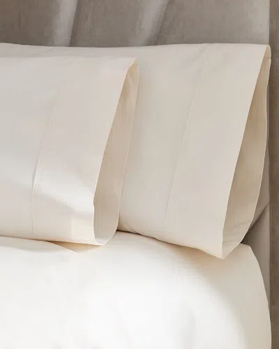 Donna Karan Home Luxe Egyptian 700 Thread Count Standard Pillowcase Pair In Ivory