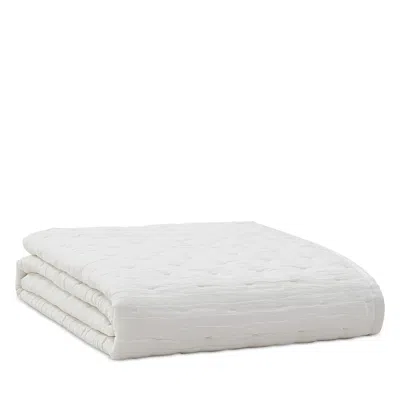 Donna Karan Home Meditate Linen Silk Coverlet, King In White