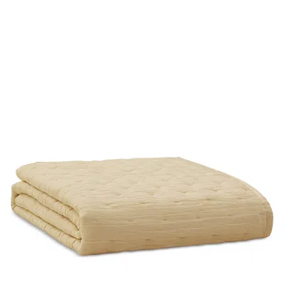 Donna Karan Home Meditate Linen Silk Coverlet, King In Gold