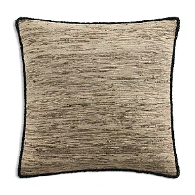 Donna Karan Home Mother Of Pearl Decorative Pillow, 16 X 16 In Black