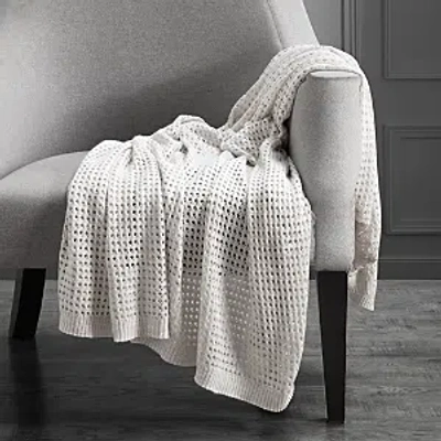 Donna Karan Home Whisper Open Knit Throw In Natural