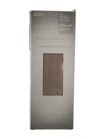 Pre-owned Donna Karan Hosiery W/tags In Brown