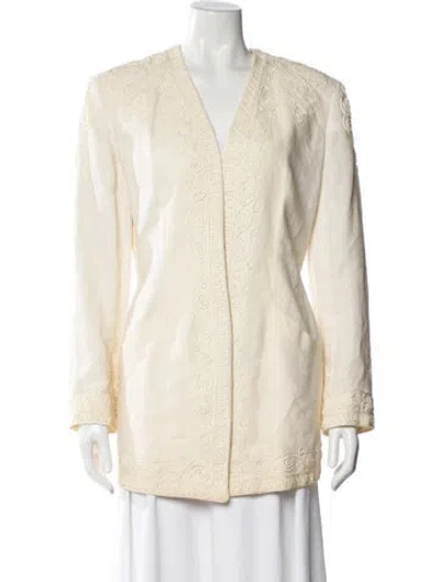 Pre-owned Donna Karan Jacket In Neutral