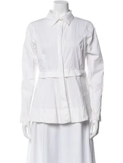 Pre-owned Donna Karan Jacket In White
