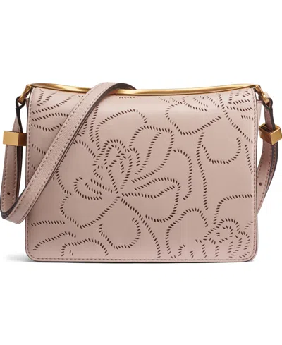 Donna Karan Jericho Floral Perforated Medium Shoulder Bag