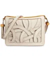 Donna Karan Jericho Woven Leather Floral Shoulder Bag