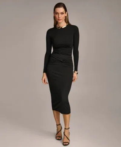 Donna Karan Jersey Dressing Collection In Black