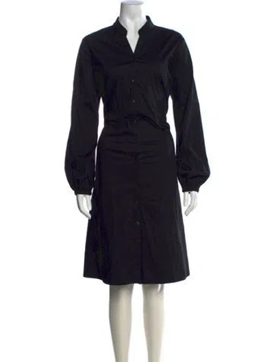 Pre-owned Donna Karan Knee-length Dress In Black