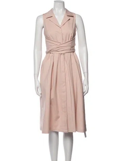 Pre-owned Donna Karan Knee-length Dress In Neutrals