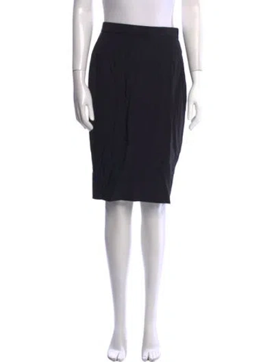 Pre-owned Donna Karan Knee-length Skirt In Black