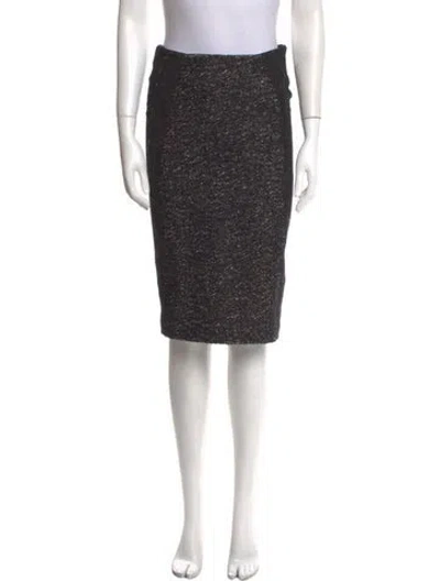 Pre-owned Donna Karan Knee-length Skirt In Black
