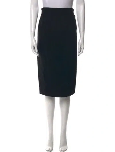 Pre-owned Donna Karan Knee-length Skirt In Black