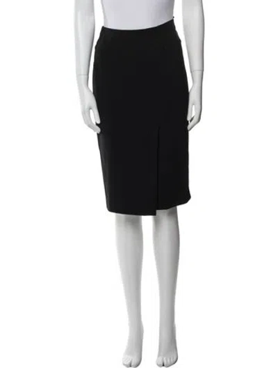 Pre-owned Donna Karan Knee-length Skirt In Black