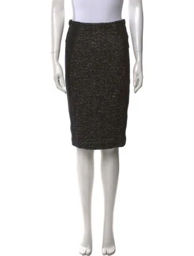 Pre-owned Donna Karan Knee-length Skirt In Black