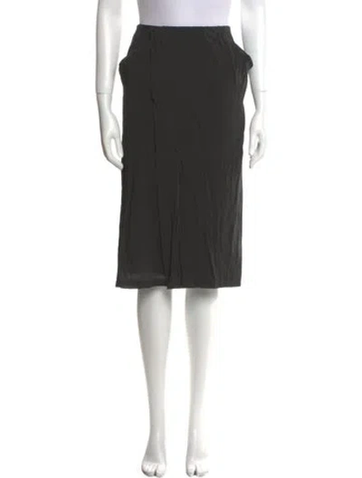Pre-owned Donna Karan Knee-length Skirt In Black