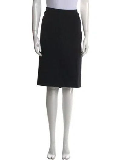 Pre-owned Donna Karan Knee-length Skirt In Black