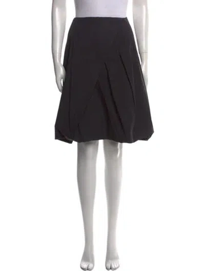 Pre-owned Donna Karan Knee-length Skirt In Black