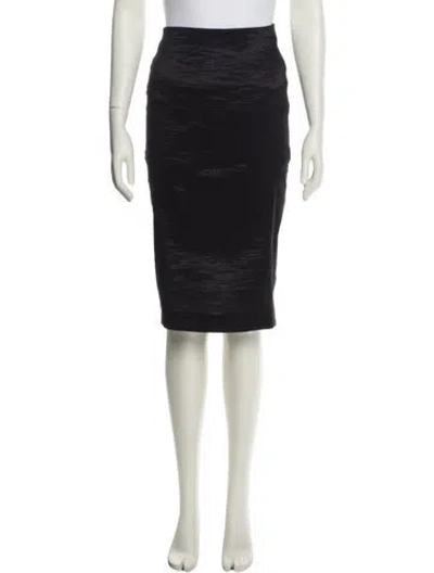 Pre-owned Donna Karan Knee-length Skirt In Black