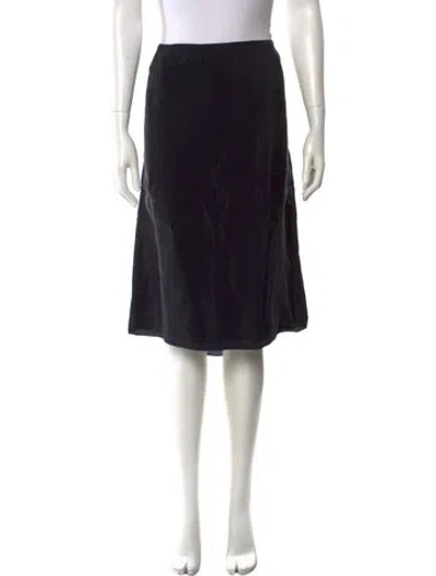 Pre-owned Donna Karan Knee-length Skirt In Black