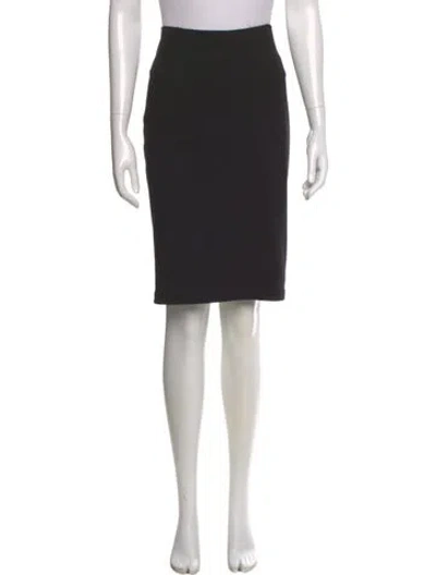 Pre-owned Donna Karan Knee-length Skirt In Black