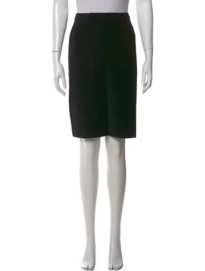 Pre-owned Donna Karan Knee-length Skirt In Black
