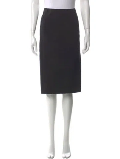 Pre-owned Donna Karan Knee-length Skirt In Black