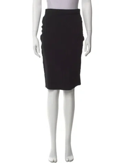 Pre-owned Donna Karan Knee-length Skirt In Black