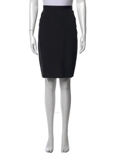 Pre-owned Donna Karan Knee-length Skirt In Black