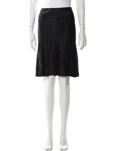 Pre-owned Donna Karan Knee-length Skirt In Black